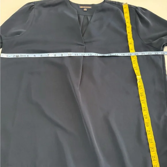 Brook Brothers Elegant Navy Blue Women's long sleeve  blouse size XL - Picture 6 of 9